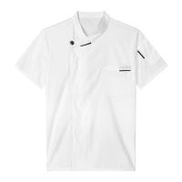 Camisa de Chef para hombre, uniforme de trabajo, abrigo de Chef con cuello cruzado, cocina, restaurante, Hotel, chaqueta de cocina Unisex con bolsillos, Tops de Chef - details 15