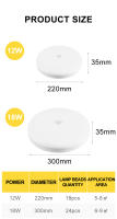 Lámpara de Techo LED con Sensor de Movimiento PIR Luz Nocturna 15/20/30/40W 110V/220V para Casa Cocina Pasillo Material Plástico Color de Bombilla Blanco Efectos de Luz Ahorro de Energía - details 10