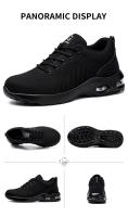 para hombres y mujeres, zapatos transpirables con punta de acero para trabajo, zapatos de protección de seguridad resistentes a pinchazos - details 8