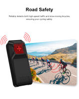 Luz de Radar para Bicicleta Sectyme Sensor Trasero de Ciclismo con Alerta de Freno Lampara de Seguridad para Vehículos Aproachando - details 6