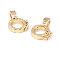 Colgantes de Brasso de Oro 18K Clips de Conexión de Circonio Suministros de Hacer Joyas - details 19