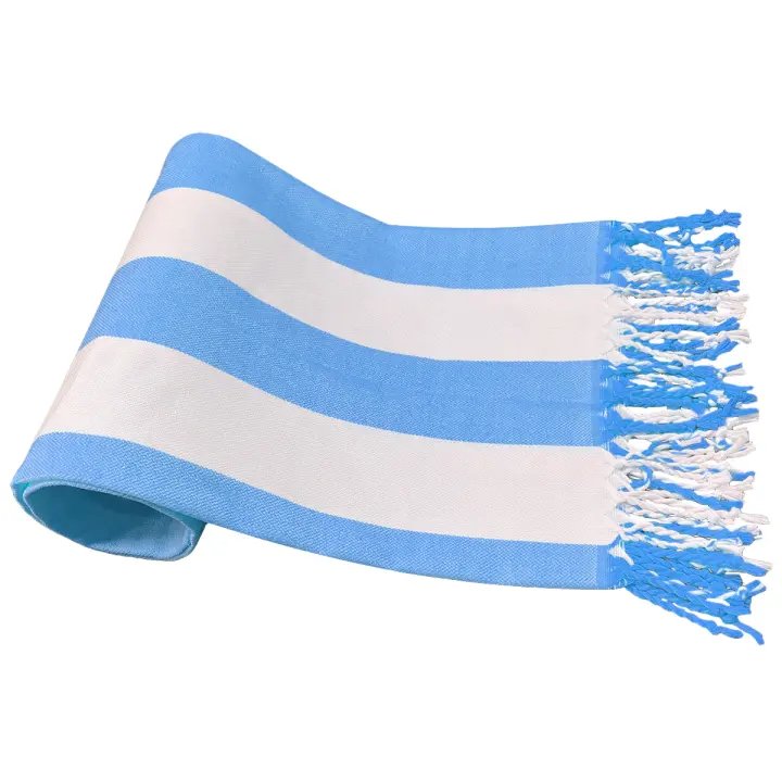 Toalla de Playa Turca a Rayas Verticales Algodón Boho Grande, Altamente Absorbente, Diseño Moderno, Duradero para Escalada, Camping al Aire Libre, Picnics - 1