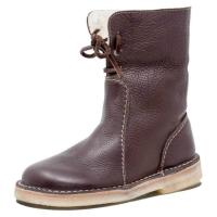 Botas de nieve nuevas de invierno, botas de tubo medio combinables de talla grande, zapatos de mujer, botas Martin grandes de algodón - details 0