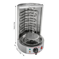 Parrilla eléctrica de acero inoxidable para barbacoa, Parrilla portátil independiente para cocinar, 2,5kw, 220V - details 0