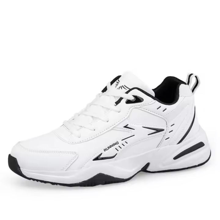 Zapatos deportivos casuales para hombre con suela gruesa, transpirables, de malla, con cordones, versátiles, moda 2024, aumento de altura, suaves. - 1