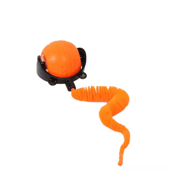 Pelota interactiva recargable para gato, juguete resistente a mordeduras, cola sintética, pelota rodante automática para gato, ratón de imitación Flexible - 1