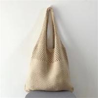 2025 Bolso de punto hueco para mujer, bolso tejido con dopamina, bolso de un solo hombro moderno y versátil, bolso de mano, Navidad - details 12