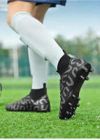 Botas de fútbol profesionales para hombres, zapatos de fútbol TF/FG para niños, tacos de tobillo alto, zapatillas de fútbol de hierba, zapatos de entrenamiento de Futsal - details 15