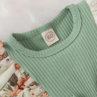 Vestido de verano para niña bebé, mono a rayas con lazo, vestido de algodón para recién nacido, ropa Floral, ropa para gatear - details 5