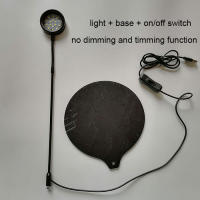 Luz LED regulable para acuario, lámpara de cultivo de plantas Con base, color negro, 5W, con temporizador y enchufe USB, 3000K, blanco cálido, 6000K - details 4