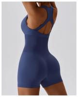 Traje de Yoga para Mujer de Un Pieza Sin Costuras Elástico Alto Integrado con Encanto Espalda Ajustado Set de Traje de Sports Material de Nylon - details 9
