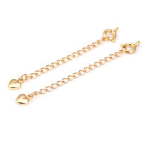 Cadenas de latón de Color dorado de 18K con extremo de gota, cadenas extensibles con cierres redondos de resorte, suministros de joyería Diy de alta calidad para mujer - details 41