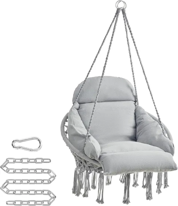 Silla Colgante Grande y Gruesa Ideal para Dormitorio, Balcón, Jardín, Sala de Estar - 1