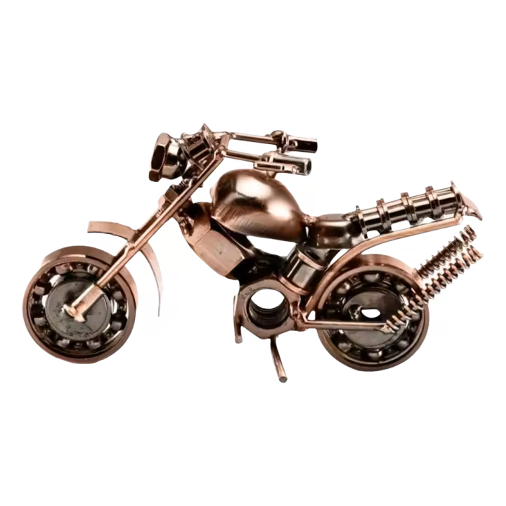 Modelo de Hierro, Regalo de Amantes de las Motos para Colección de Decoración de Arte o Escritorio - 1
