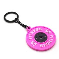 Mini llavero con placas de barra a la moda, llavero con placas de barra creativas de simulación, joyería con mancuernas, regalos colgantes de la serie Fitness - details 13