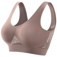 Sujetador deportivo de color sólido para mujer, top de fitness, gimnasio, yoga, entrenamiento atlético, suave, acolchado - details 28