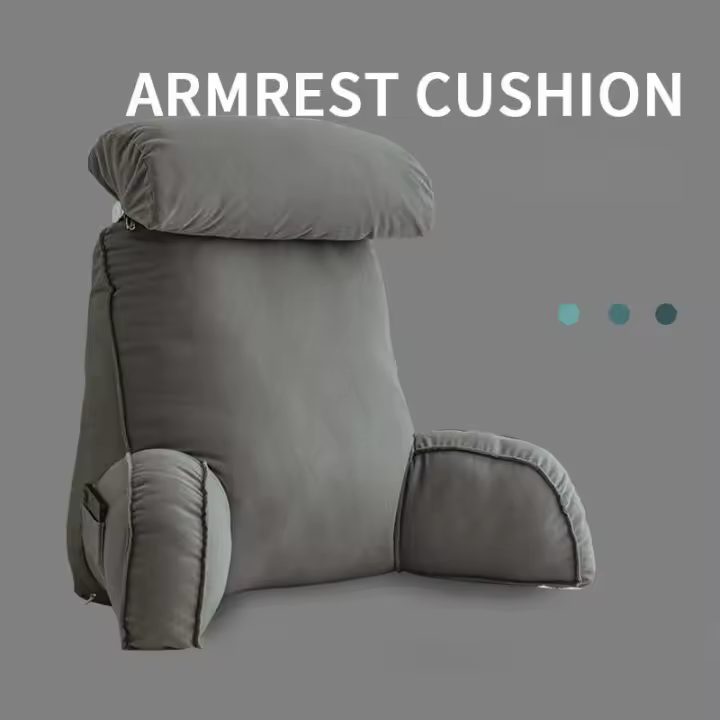 Almohada de Cabeza de Triángulo Almohada de Descanso Lumbar de Poliéster/Algodón - 1