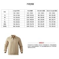 24 polos informales sueltos de manga larga con cuellos y cremalleras, adecuados para la moda masculina transfronteriza en otoño - details 0