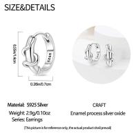Pendientes de plata con borlas de copos de nieve azules y diamantes, lazo rojo para mujer, joyería creativa, regalos temáticos navideños - details 11