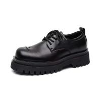 Nuevos zapatos formales informales de negocios de cuero PU con punta de acero con cordones, cómodos y a la moda - details 0