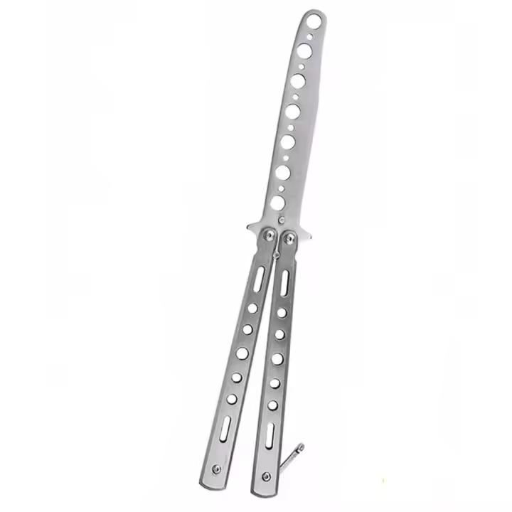 Mariposa entrenador CSGO equipo de juegos de Práctica, conjunto de acero inoxidable sin afilar, Plata - 1