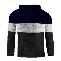 Suéter de Jacquard cálido de invierno para hombre, Sudadera con capucha de manga larga, sudaderas con capucha delgadas de otoño para hombre - details 11