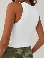 Camisa sin mangas con parte inferior ajustada y top con espalda cruzada y cuello redondo - details 24