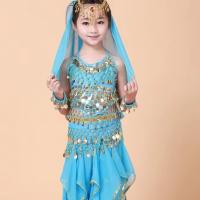 Ropa de danza India para niños y niñas, ropa para actuaciones de danza del vientre, ropa para bailar, traje de baile para branquias - details 5