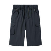 Pantalones Cortos de Algodón Puro para Hombres CHAIFENKO Ligeros, Múltiples Bolsillos, Ajuste Regular, Moda de Verano para Exteriores - details 1