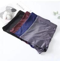 Ropa Interior de Fibra Ultrafina de Bambú Empaquetado de 4 Piezas Ropa Interior Elástica de Compresión para Hombres - details 7