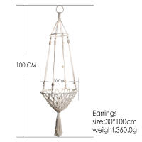 Hamaca de macramé para gato, columpio colgante de encaje, cesta para casa, cama para mascotas, para dormir, jugar, escalar - details 2
