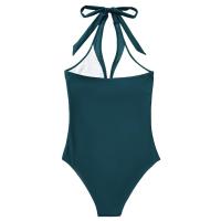 New Sexy Deep V One Piece Swimsuit Women Mesh Backess Swimwear Female Monokini Bathers Bathing Suits Summer Beach Wear - details 15