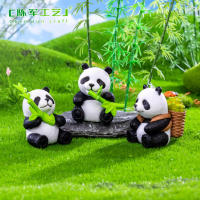 Set de Miniaturas de Panda 8 Figuras de Resina para Decoración de Casa DIY - details 6