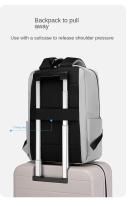 Mochila para Laptop de Doble Capa de Almohadilla de Aire Impermeable, Resistente al Desgaste, Estilo Sencillo y Elegante para Hombres y Mujeres Viaje de Negocios Casual para Primavera/Verano - details 7