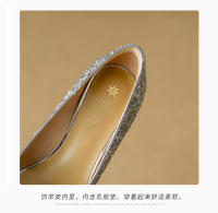Zapatos de novia de mujer, nuevos tacones altos nupciales chinos de alta gama, no se cansan de tostar cristal, solo zapatos. - details 6
