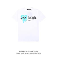 Palm Angels love dissolve heart graffiti letras hombre y mujer camiseta cuello redondo suelto manga corta verano - details 4
