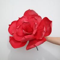 Flor de Magnolia simulada 3D, 30/50CM, flor de simulación de espuma colorida, paisaje de centro comercial, decoración de boda, flor simulada - details 4