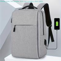 Mochila para portátil de viaje, resistente y duradera, ideal para negocios, con gran capacidad e impermeable, perfecta para la escuela universitaria, regalo unisex, mochila para portátil de viaje universal para hombres y mujeres, hecha de material - details 2