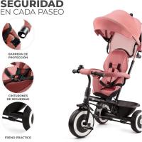 Triciclo Evolutivo, Bicicleta Sin Pedales, Bicicleta Bebe, Plegable, Para Niños, Cinturón, Con Accesorios, Portavasos, Cesta, 9 Meses a 25 kg, Verde - details 19