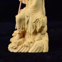 Tallado Huangyang, estatua del hogar del rey tibetano, decoración de estatua de Buda para sala de estar, artesanías de madera, regalos tallados en madera - details 7