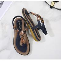 Sandalias de Tacón Alto de Verano 2025 Estilo Bohemio Chic de Madera Tejida Talla Grande - details 29