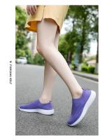 Zapatos para caminar para mujer, zapatillas de calcetín a la moda, mocasines cómodos y transpirables, zapatos informales antideslizantes - details 2