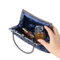 Bolso de mano vintage de bordado de cuentas, bolso de noche, cheongsam clásico, combinación perfecta - details 8