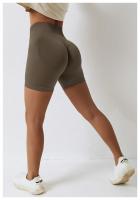 Shorts de Cintura Alta para Mujer en Verano Color Caramelo Ideal para Entrenamiento en Gimnasio y Yoga - details 29