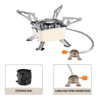 Estufa de Camping portátil, encendido electrónico, quemador de Gas plegable para exteriores, barbacoa, equipo de cocina para acampar - details 0