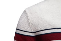 Suéter de manga larga de punto a rayas para hombre, Jersey informal de cuello redondo, nuevo - details 23