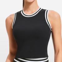 Sujetador deportivo de yoga de manga corta de una copa de malla transpirable para mujer - details 1
