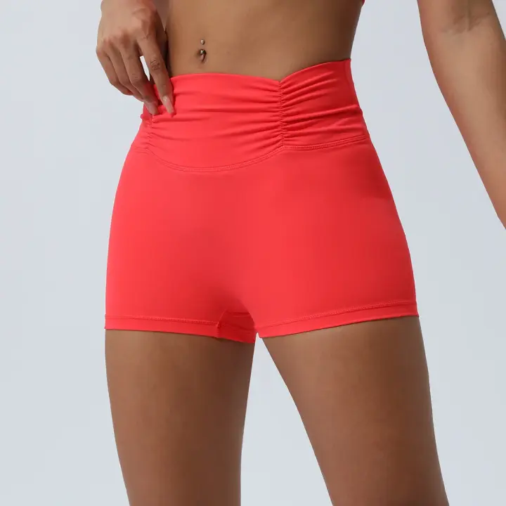 Pantalones cortos deportivos plisados para Yoga, ropa exterior cómoda y transpirable, para correr y Fitness - 1