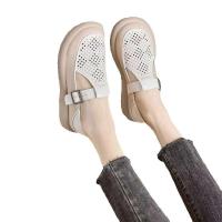 Baotou Sandalias romanas de mujer 2025 nuevo verano hueco suave agujero inferior solo zapatos planos - details 1