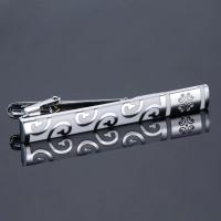 Clip de corbata clásico para hombre, varios tipos, chapado en Metal de lujo, diseño de cristal, regalo de boda - details 6